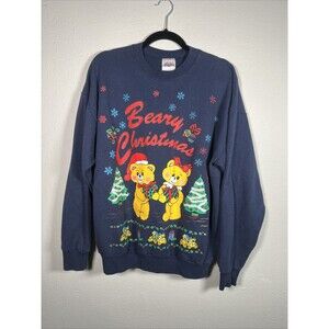 Vintage Beary Christmas crewneck sweater #44
